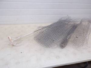 Paint Mixer and Chicken Wire Fence
