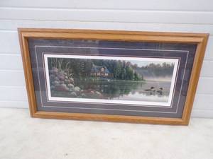 Framed Artwork Beside Still Waters by Kim Norlien