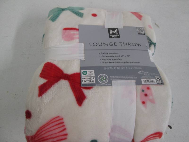 Plush lounge throw...