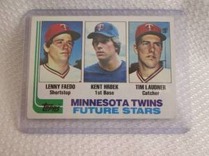 1982 Donruss Kent Hrbek Rookie Card...