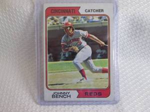 1974 Topps Johnny Bench Card...