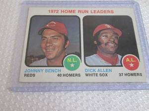 1973 Topps Johnny Bench Home Run Le...