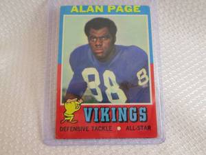 1971 Topps Alan Page Card...