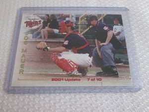 2001 Joe Mauer Rookie Elizabethton ...