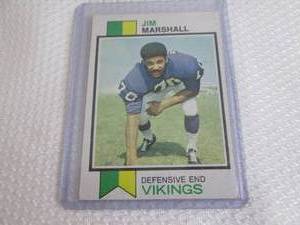 1973 Topps Jim Marshall Card...
