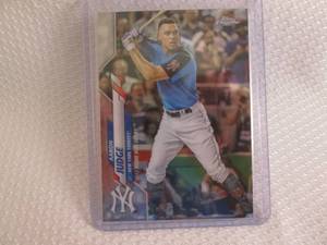 2020 Chrome Aaron Judge Card...
