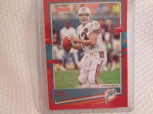 2020 Donruss Dan Marino Red Press P...