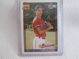 1991 Topps Chipper Jones Rookie Car...