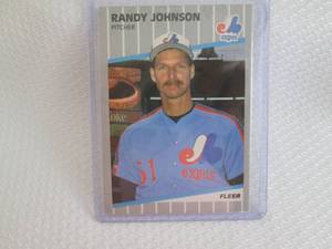 1989 Randy Johnson Fleer Rookie Car...