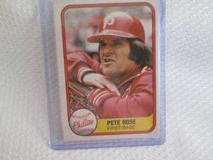 1981 Fleer Pete Rose Card...