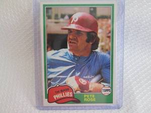 1981 Topps Pete Rose Card...