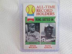 1979 Topps Hank Aaron & Maris Recor...