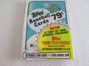 1989 Topps Cello Pack Wade Boggs Ca...