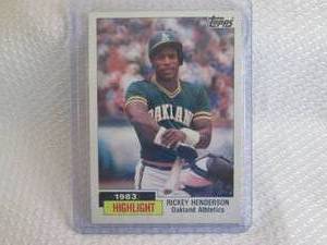 1984 Topps Rickey Henderson Card...