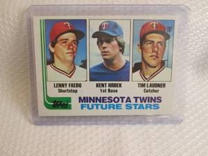 1982 Topps Kent Hrbek Rookie Card...