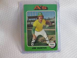 1975 Topps Jim Hunter Card...