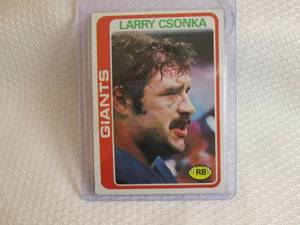 1978 Topps Larry Csonka Card...