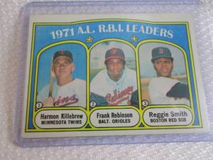 1972 Topps Killebrew & Robinson RBI...