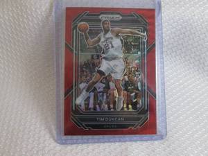 2022-23 Prizm Tim Duncan Red Prizm...