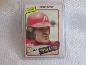 1980 Topps Pete Rose Card...