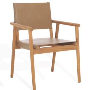 Hutson Leather Dining Chair  Safavieh Couture