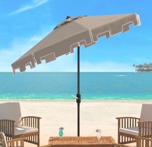 Zimmerman 9 Ft Crank Market Umbrella With Flap