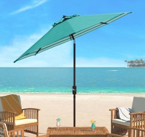 Athens Inside Out Striped 9ft Crank Outdoor