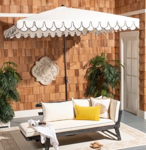 Elegant Valance 7.5 Ft Square Umbrella