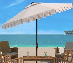 Elegant Valance 11ft Round Umbrella
