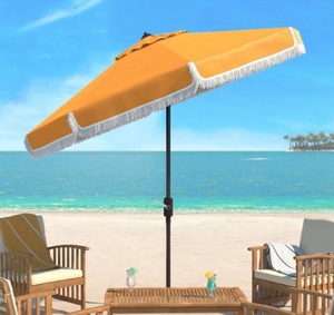 Milan Fringe 9ft Crank Outdoor Auto Tilt Umbrella