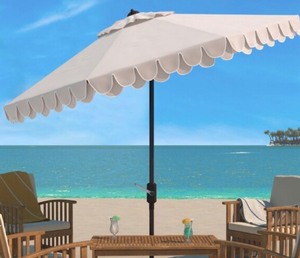 Elegant Valance 11ft Round Umbrella