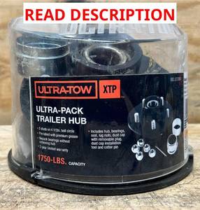Ultra-Tow XTP Ultra-Pack Trailer Hub, 5 on 4-12in., 1750-Lb. Capacity #572061 Msrp $99.99