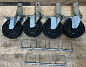 Castor Locking Wheels lot of 4