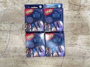 (4) UNO- Disney Wish card game sets