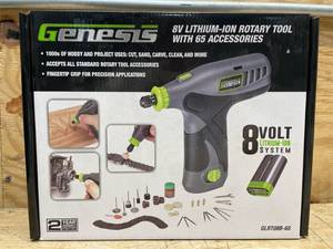Genesis- 8V Lithium-ion rotary tool with 65 accessories