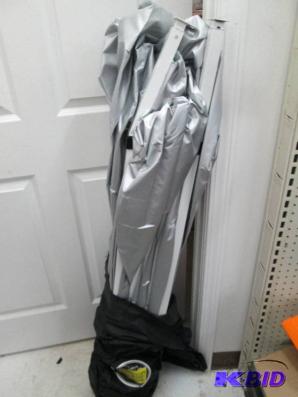 Canopy with a couple bent legs, wor...