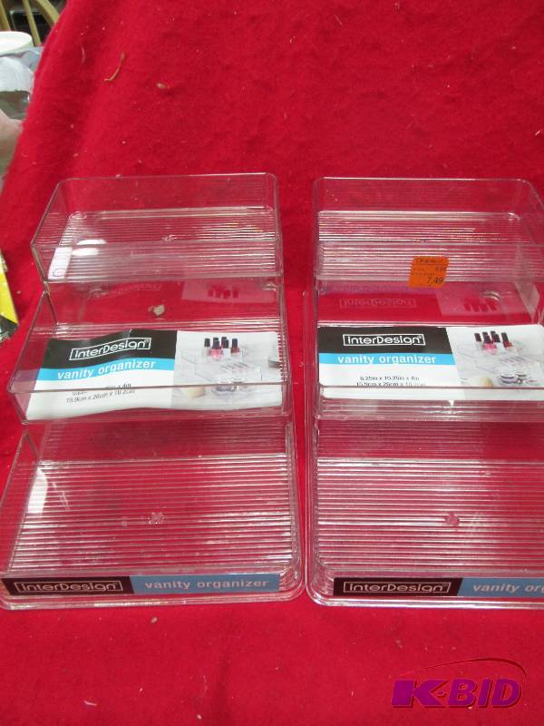 Qty 2 Interdesign Vanity organizer...