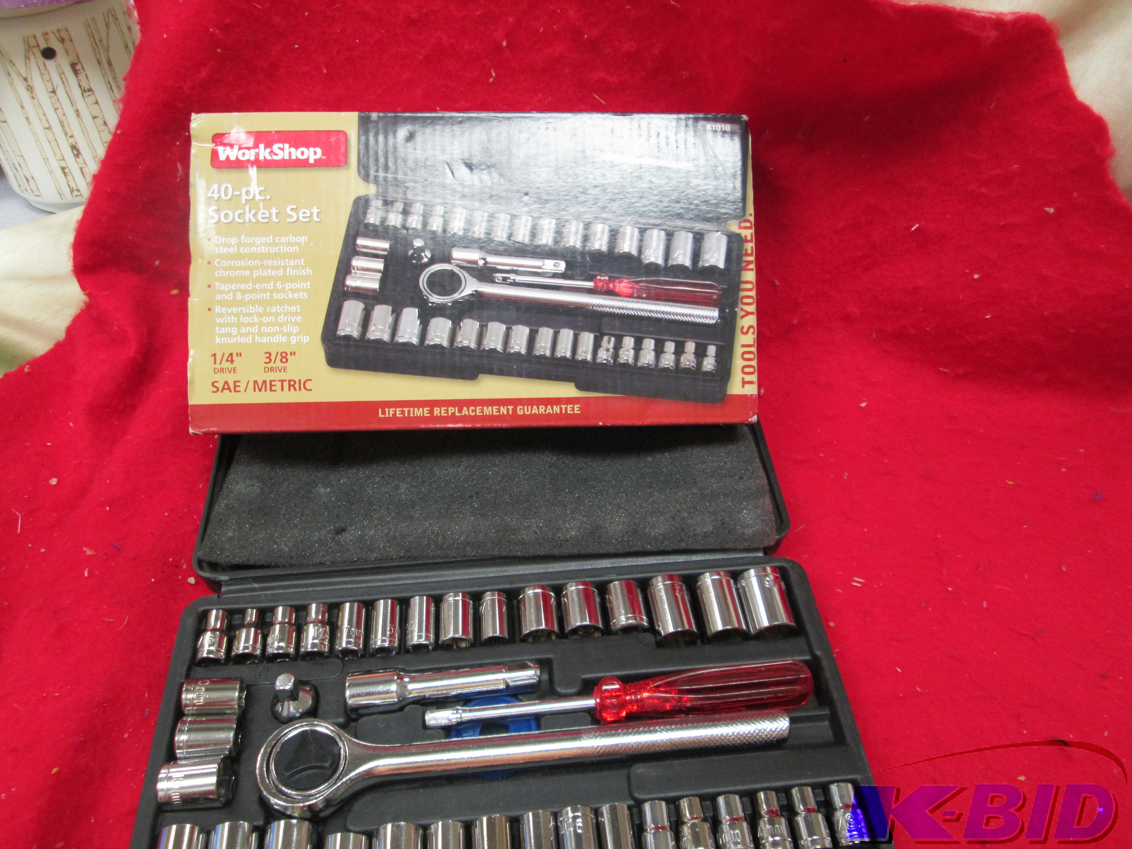 Workshop  40pc socket set...