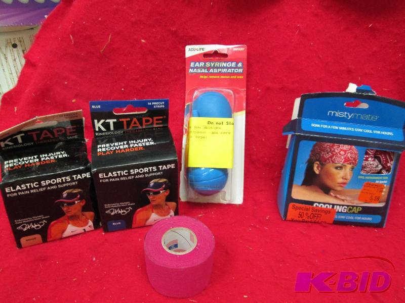 KT Tape,  Ear syringe and nasal asp...