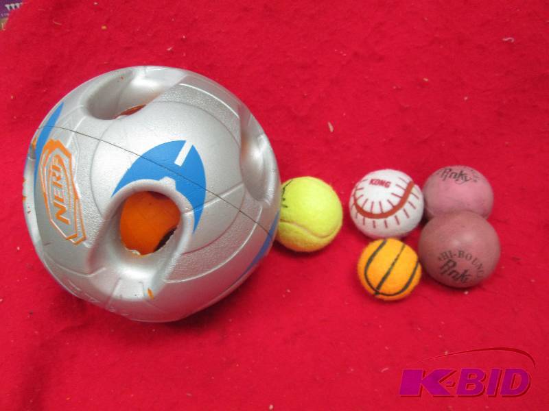 Nerf ball and assortment of others...