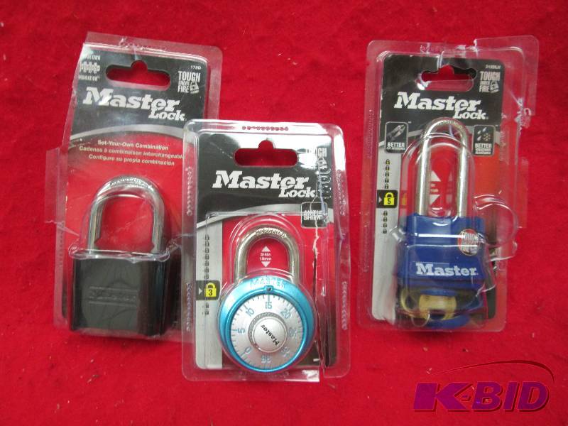 Assortment of Master Locks...