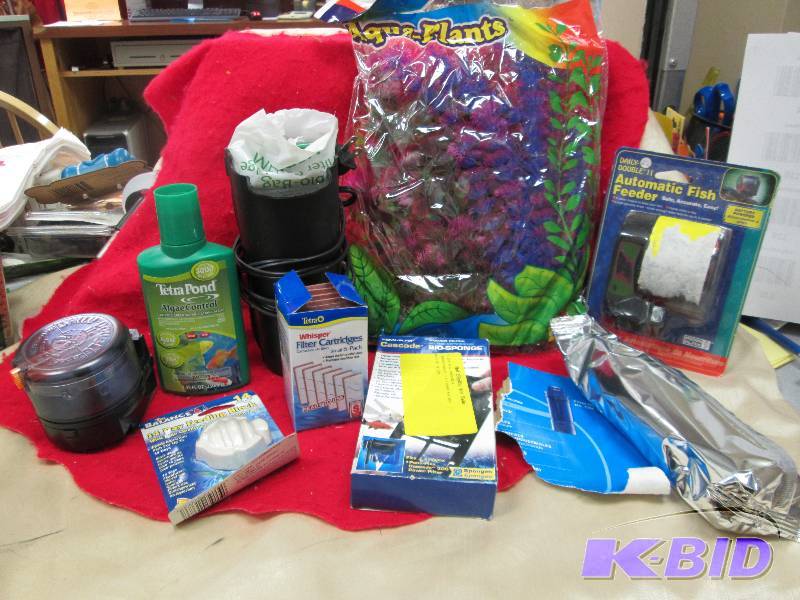 Assortment of  Aqua items...