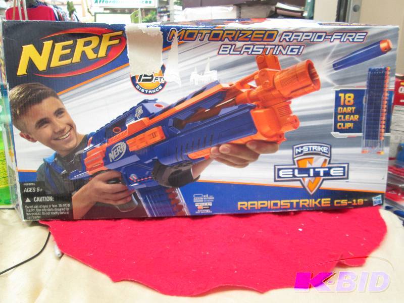 Nerf Motorized Rapid-Fire blasting...