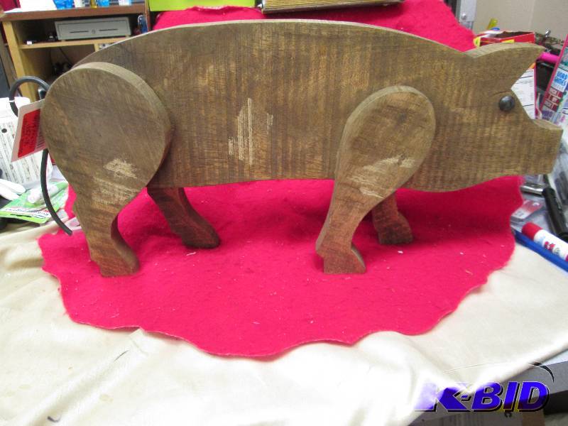 Wooden pig...