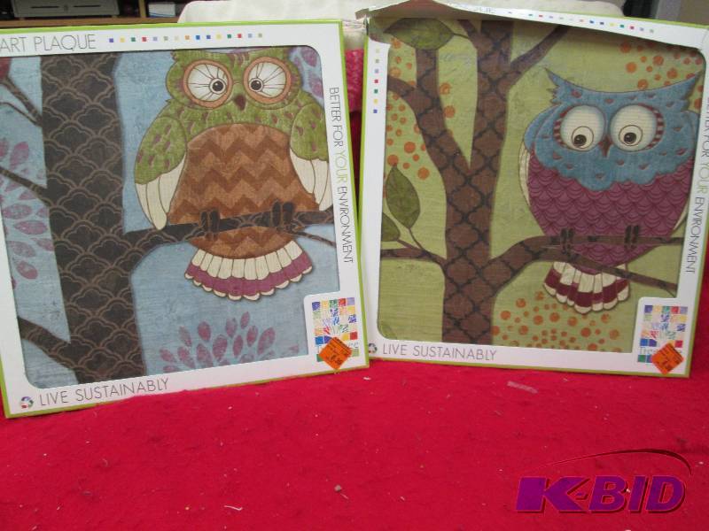 Qty 2 Eco Art Plaque different pict...