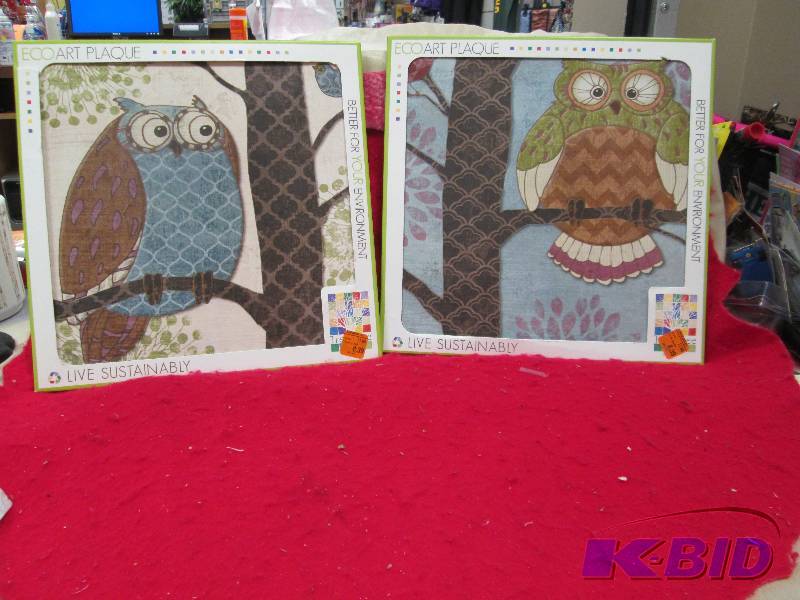 Qty 2 Eco Art Plaque different pict...