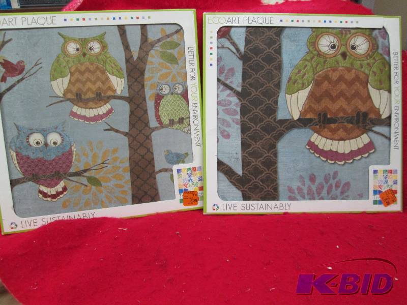 Qty 2 Eco Art Plaque different pict...