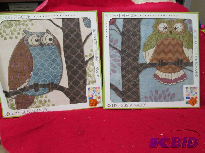 Qty 2 Eco Art Plaque different pict...