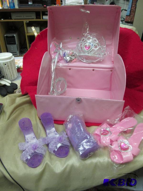 Container of dress up for girls...