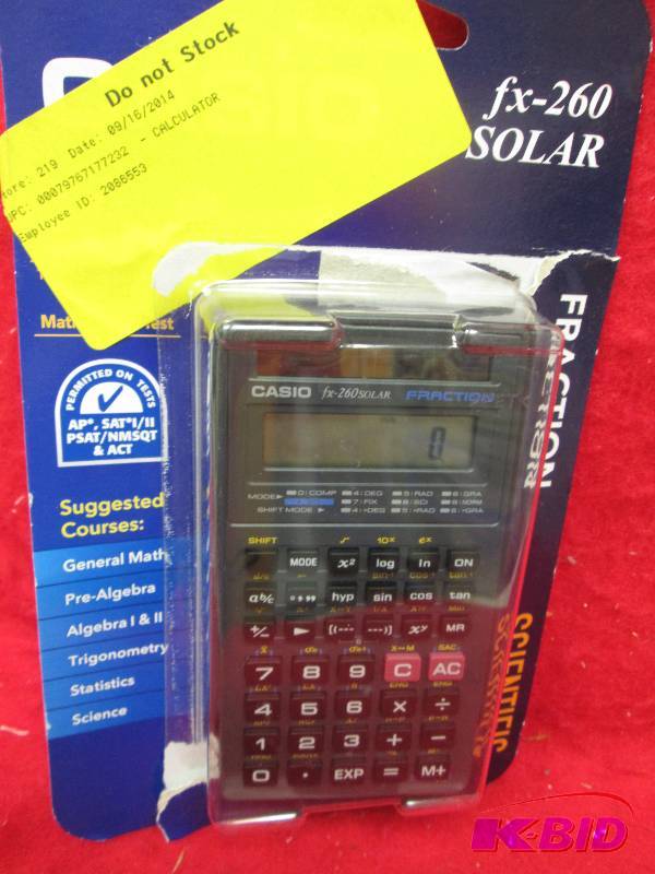 Casio FX-260 solar scientific calcu...